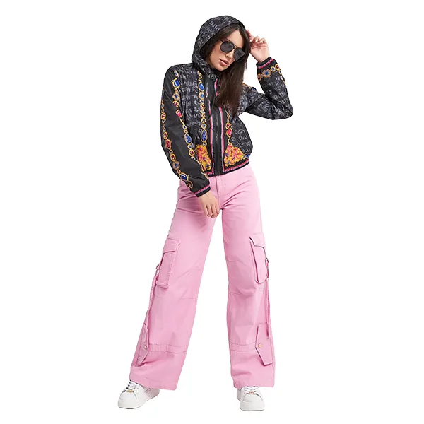 Áo Khoác Nữ Versace Jeans Couture Jacket Heart Baroque Black 76HASD01 CQ05S 899 Màu Đen Size 38 - Thời trang - Vua Hàng Hiệu