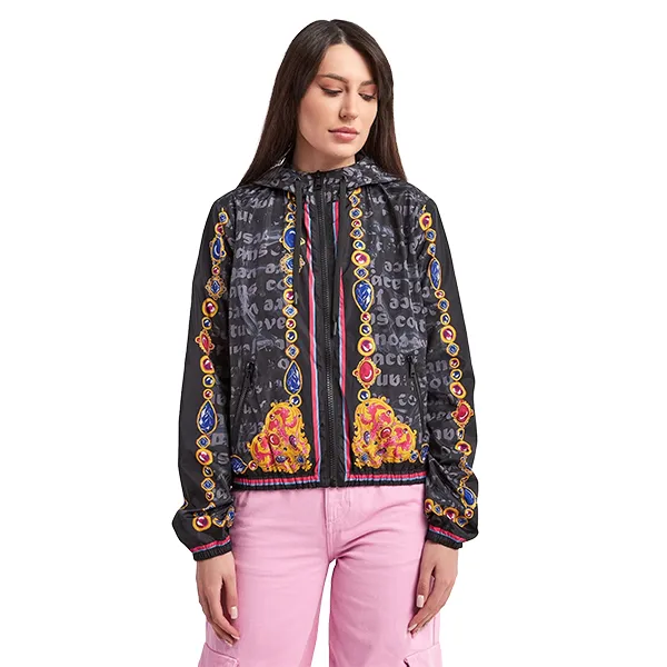 Áo Khoác Nữ Versace Jeans Couture Jacket Heart Baroque Black 76HASD01 CQ05S 899 Màu Đen Size 38 - Thời trang - Vua Hàng Hiệu