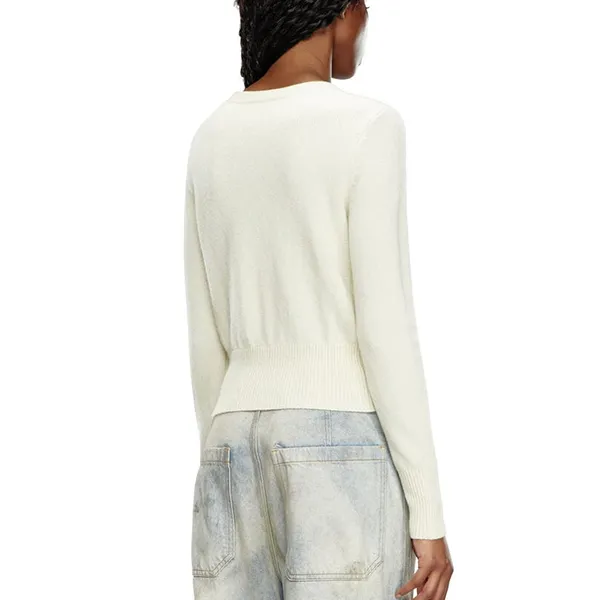 Áo Len Nữ Diesel Jumper With Embroidered Cut-Out Logo A067120KCAE5KM Màu Trắng Size XS - Thời trang - Vua Hàng Hiệu