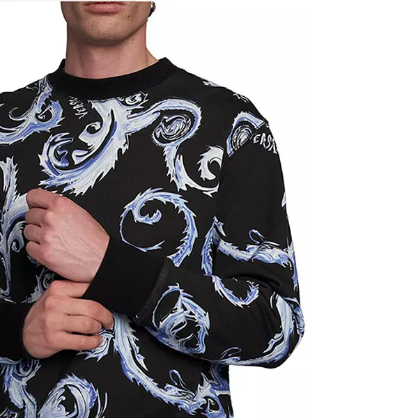 Áo Nỉ Sweater Nam Versace Jeans Couture Sweatshirt 77GAI3R0 FS161 QY9 Phối Màu Size XS