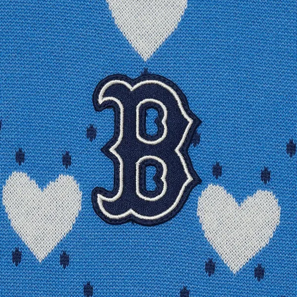 Áo Nỉ Sweater MLB Heart Overfit Long Sleeve Sweatshirt 100179473005_3AKPH0131 Màu Xanh Dương Size S - Thời trang - Vua Hàng Hiệu