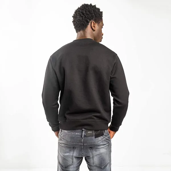 Áo Nỉ Sweater Nam Dsquared2 Black With ICON SPLASH Logo Printed S79GU0114 S25516 900 Màu Đen Size XS