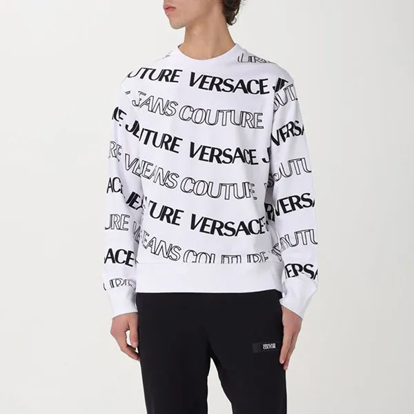 Áo Nỉ Sweater Nam Versace Jeans Couture 76GAI3R0 FS129 003 Màu Trắng Size XS - Thời trang - Vua Hàng Hiệu