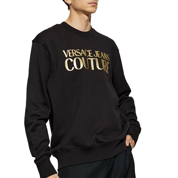 Áo Nỉ Sweater Nam Versace Jeans Couture 77GAIT05 CF00T G89 Màu Đen Size XS