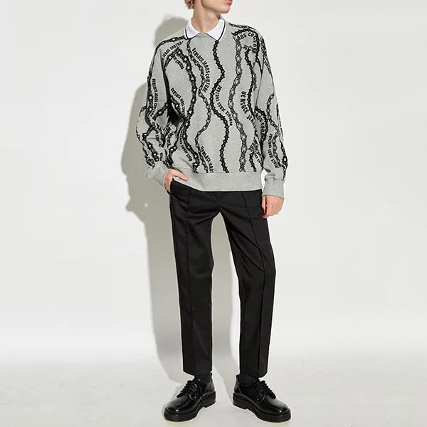 Áo Nỉ Sweater Nam Versace Jeans Couture With Logo 77GAI3X0 FS176 802 Màu Xám Đen Size M - Thời trang - Vua Hàng Hiệu