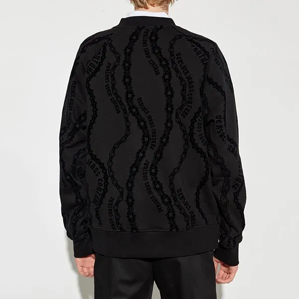Áo Nỉ Sweater Nam Versace Jeans Couture With Logo 77GAI3X0 FS176 899 Màu Đen Size XS - Thời trang - Vua Hàng Hiệu