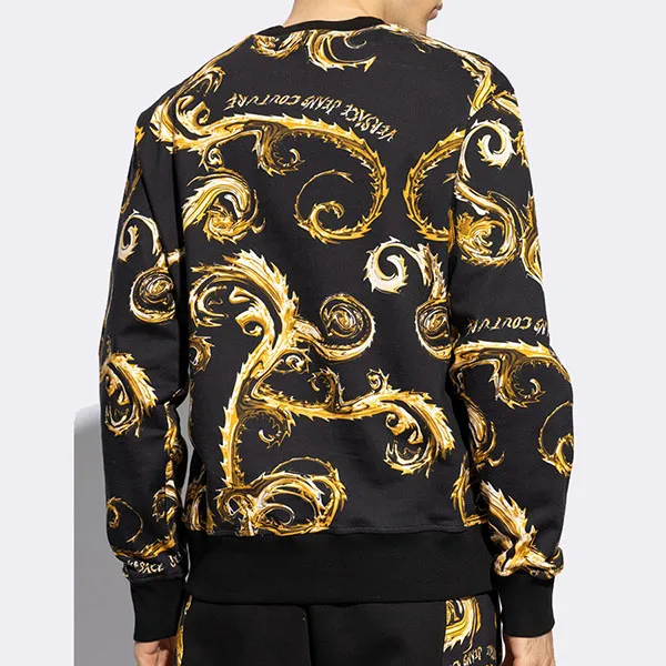 Áo Nỉ Sweater Nam Versace Jeans Couture Sweatshirt With Print 77GAI3R0FS161 G89 Màu Đen Size XS - Thời trang - Vua Hàng Hiệu