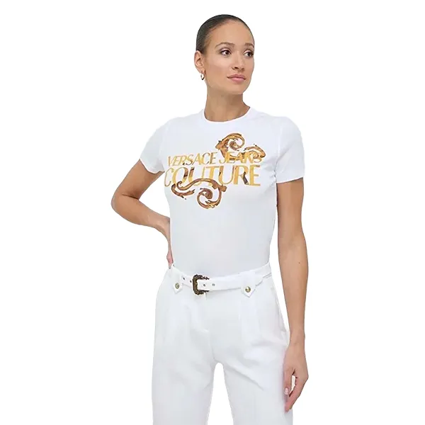 Áo Phông Nữ Versace Jeans Couture Tshirt 76HAHG00 CJ00G G03 Màu Trắng Size XS - Thời trang - Vua Hàng Hiệu