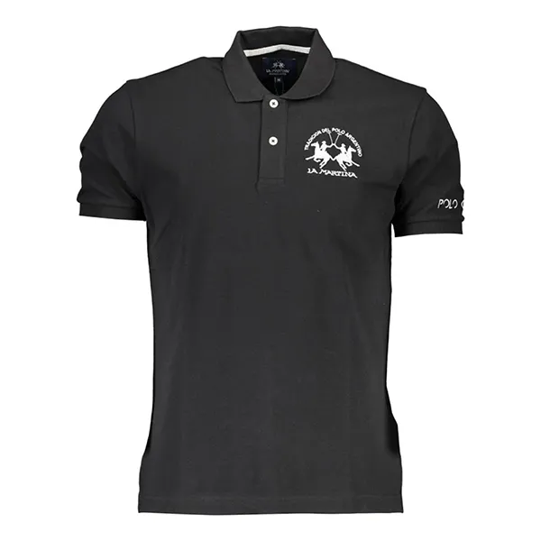 Áo Polo Nam La Martina Big Logo XMP010-PK001_NERO_09999 Màu Đen Size M - Thời trang - Vua Hàng Hiệu