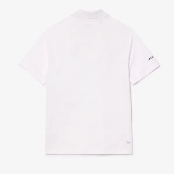 Áo Polo Nam Lacoste Men's Polo Petit Piqué Shirt PH7419-001 Màu Trắng Size 3