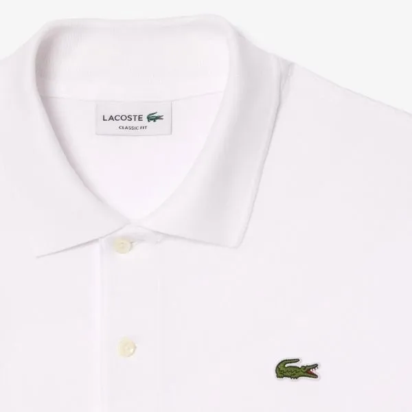Áo Polo Nam Lacoste Men's Polo Petit Piqué Shirt PH7419-001 Màu Trắng Size 3