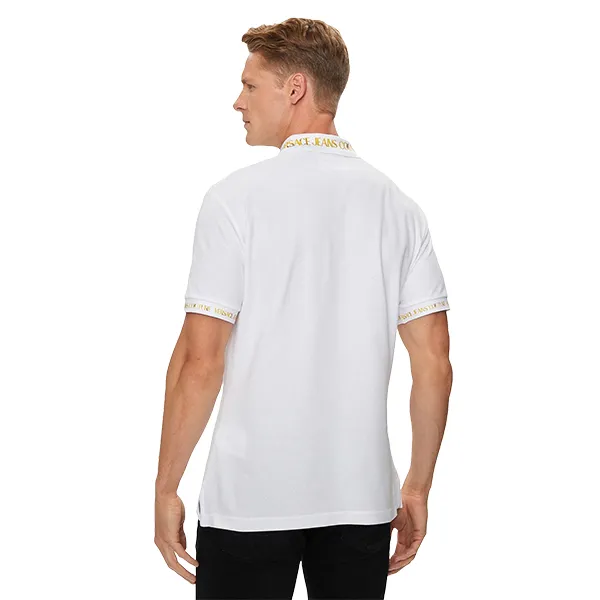 Áo Polo Nam Versace Jeans Couture White Polo Shirt 76GAGT00 CJ01T G03 Màu Trắng Size XS