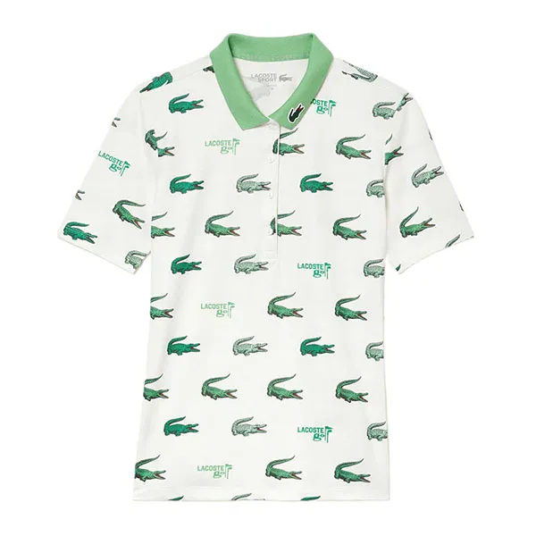 Áo Polo Nữ Lacoste Women's Polo Pickleball PF8483-00-522 Màu Trắng Size 38 - Pickleball - Vua Hàng Hiệu