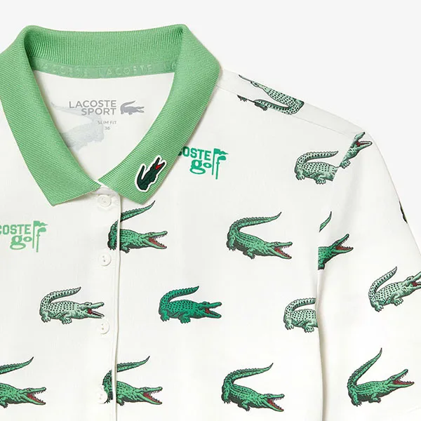 Áo Polo Nữ Lacoste Women's Polo Pickleball PF8483-00-522 Màu Trắng Size 38 - Pickleball - Vua Hàng Hiệu
