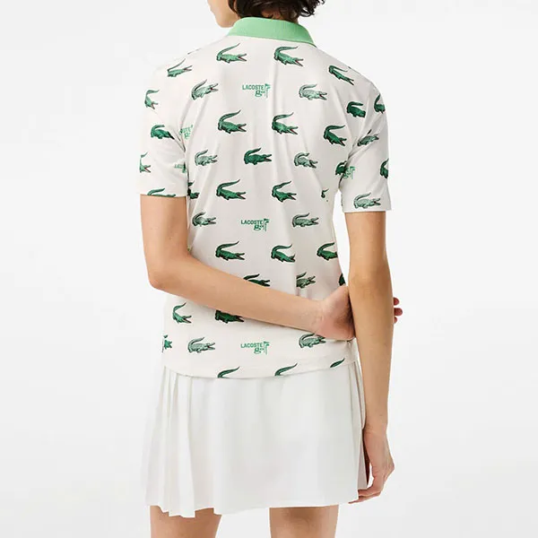 Áo Polo Nữ Lacoste Women's Polo Pickleball PF8483-00-522 Màu Trắng Size 38 - Pickleball - Vua Hàng Hiệu
