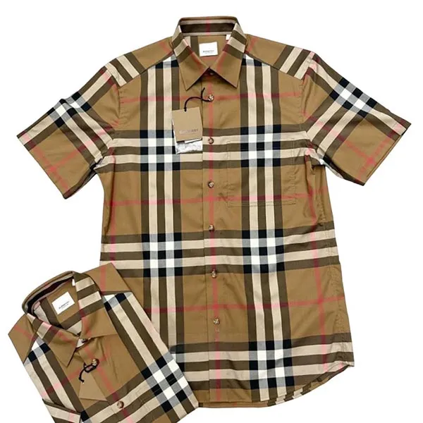 Áo Sơ Mi Nam Burberry Brown With Vintage Check Printed 8084291 Màu Nâu Size L - Thời trang - Vua Hàng Hiệu