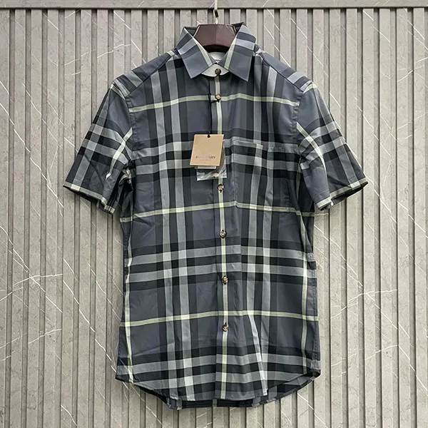 Áo Sơ Mi Nam Burberry Grey With Vintage Check Printed 8084293 Màu Xám Kẻ Size M - Thời trang - Vua Hàng Hiệu