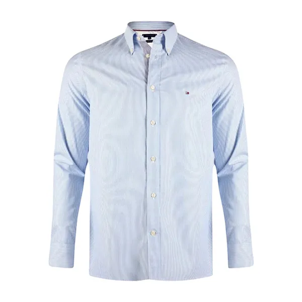 Áo Sơ Mi Nam Tommy Hilfiger Slim Fit TO4708232 MW0MW03745-474 Màu Xanh Nhạt Size XXL - Thời trang - Vua Hàng Hiệu