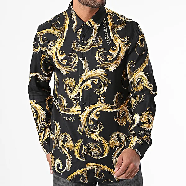 Áo Sơ Mi Nam Versace Jeans Couture 77GAL2R0 NS508 Màu Đen Size 44 - Thời trang - Vua Hàng Hiệu
