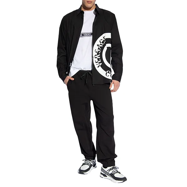 Áo Sơ Mi Nam Versace Jeans Couture Black Printed Shirt 76GALYR1 CN002 899 Màu Đen Size 44