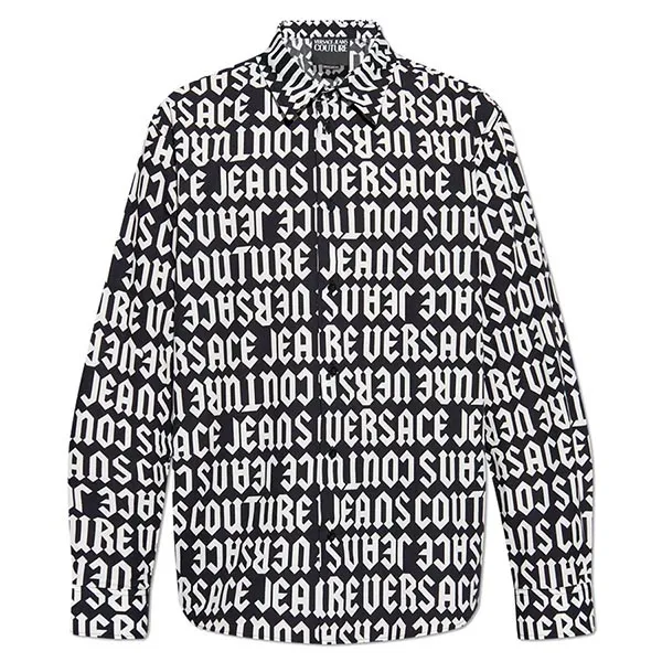 Áo Sơ Mi Nam Versace Jeans Couture Regular Fit 77GAL2R0 NS469 L01 Màu Đen Trắng Size 48 - Thời trang - Vua Hàng Hiệu