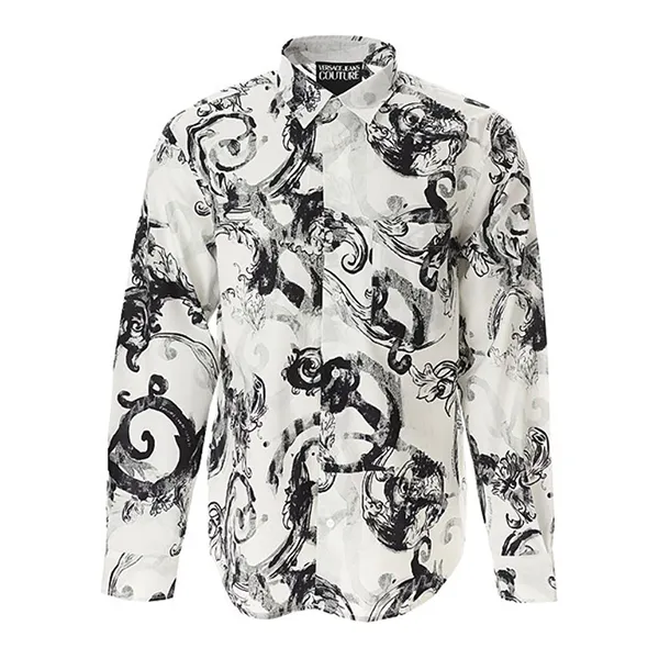 Áo Sơ Mi Nam Versace Jeans Couture Regular Shirt 76GAL2R1 NS408 003 Màu Trắng Đen Size 44 - Thời trang - Vua Hàng Hiệu