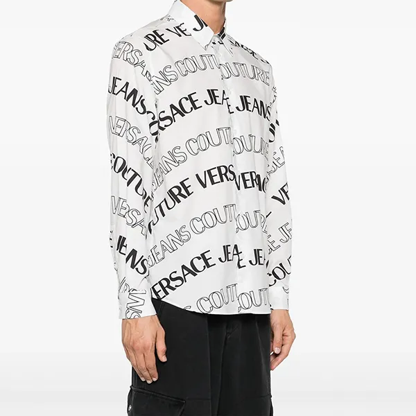 Áo Sơ Mi Nam Versace Jeans Couture Shirt 76GAL2R0 NS405 003 Màu Trắng Size 44