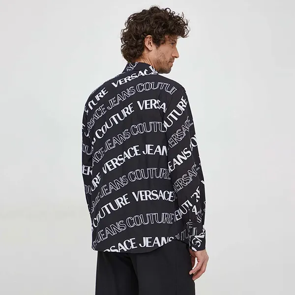 Áo Sơ Mi Nam Versace Jeans Couture Shirt 76GAL2R0 NS405 899 Màu Đen Size 44