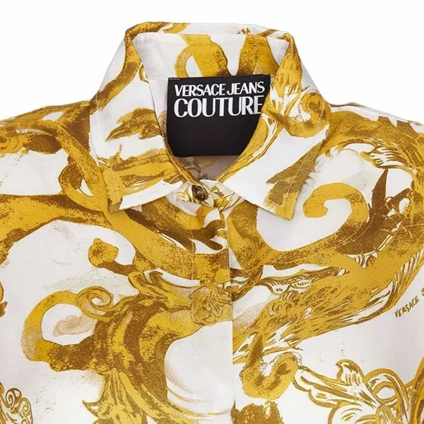 Áo Sơ Mi Nữ Versace Jeans Couture Watercolor 76HAL201-NS407-G03 Màu Trắng Size 38