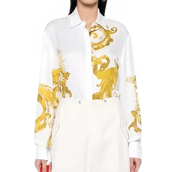 Áo Sơ Mi Nữ Versace Jeans Couture Watercolor 76HAL2P2 NS409 G03 Màu Trắng Size 38 - Thời trang - Vua Hàng Hiệu