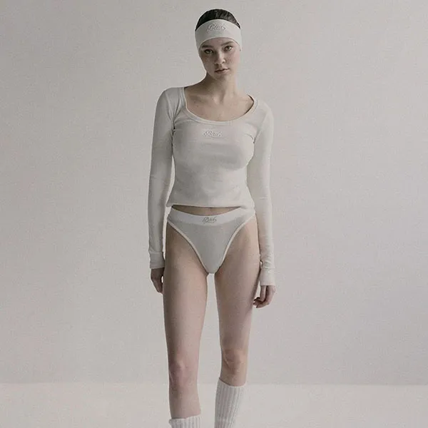 Áo Thun Dài Tay Nữ Badblood Beyond Soft Scoop Neck Long Sleeve Cream Màu Trắng Kem Size S - Thời trang - Vua Hàng Hiệu