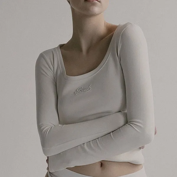 Áo Thun Dài Tay Nữ Badblood Beyond Soft Scoop Neck Long Sleeve Cream Màu Trắng Kem Size S - Thời trang - Vua Hàng Hiệu
