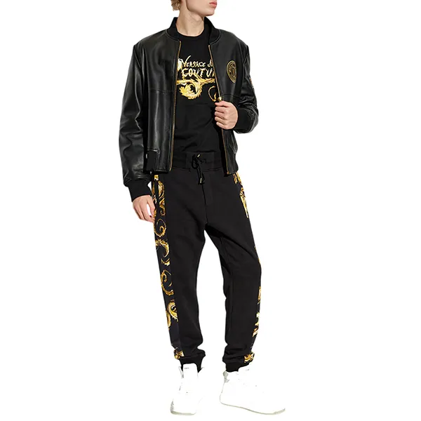Áo Thun Nam Versace Jeans Couture Black TShirt With Logo 77GAHC00 CJ01C G89 Màu Đen Size S - Thời trang - Vua Hàng Hiệu