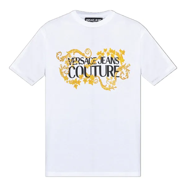 Áo Thun Nam Versace Jeans Couture T-shirt 77GAHE05 CJ00E G03 Màu Trắng Size XS