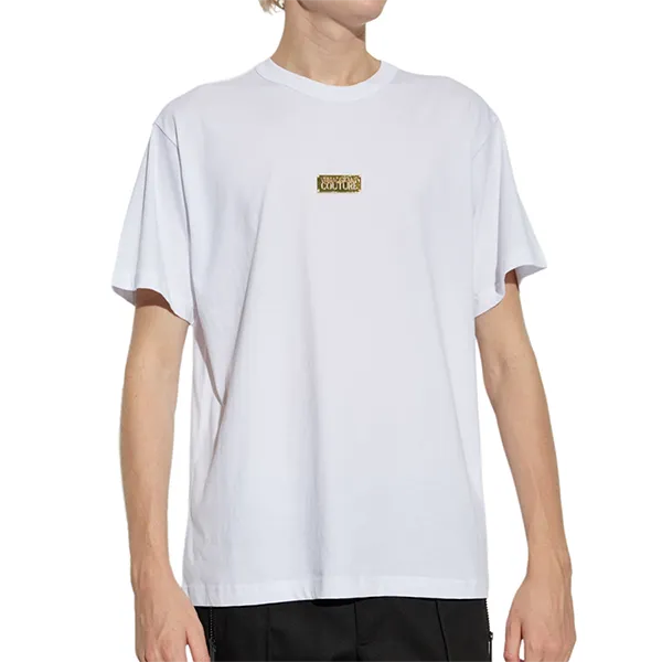 Áo Thun Nam Versace Jeans Couture T-shirt 77GAHT08 CJ00T 003 Màu Trắng Size XS