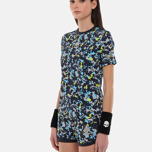 Áo Thun Nữ Hydrogen Pickleball Camo Pixel Tech T-Shirt TT1007-L78 Phối Màu Size XS