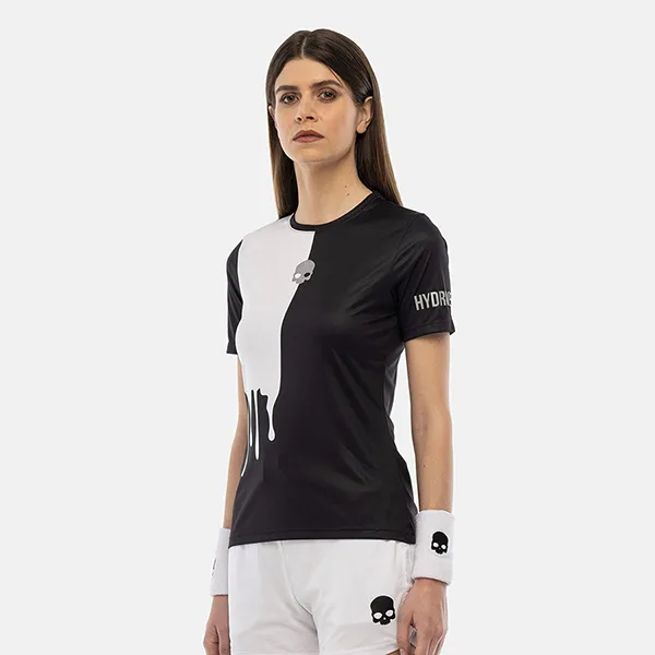 Áo Thun Nữ Hydrogen Pickleball Drip Tech T-Shirt TT1018-118 Màu Đen Trắng Size XS - Pickleball - Vua Hàng Hiệu