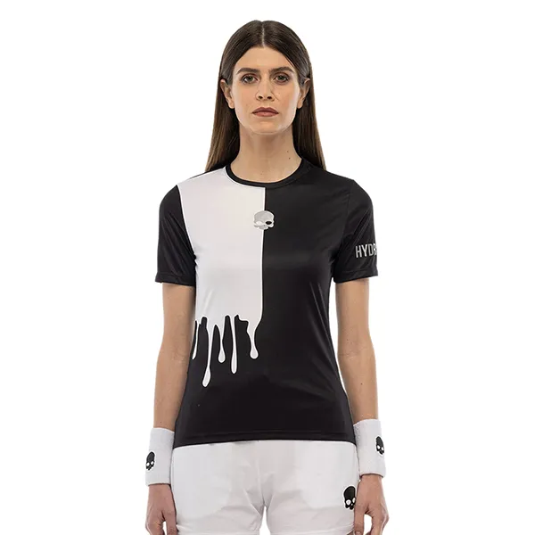 Áo Thun Nữ Hydrogen Pickleball Drip Tech T-Shirt TT1018-118 Màu Đen Trắng Size XS - Pickleball - Vua Hàng Hiệu