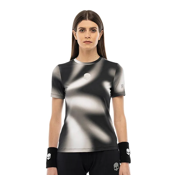 Áo Thun Nữ Hydrogen Pickleball Psychedelic Tech T-Shirt TT1014-009 Màu Xám Size XS