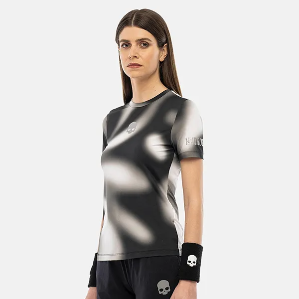 Áo Thun Nữ Hydrogen Pickleball Psychedelic Tech T-Shirt TT1014-009 Màu Xám Size XS