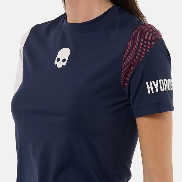 Áo Thun Nữ Hydrogen Pickleball Sport Stripes Tech T-Shirt TT1005-L86 Màu Xanh Dương Size S