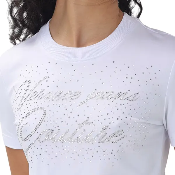 Áo Thun Nữ Versace Jeans Couture T-Shirt 76HAH6A8 J0020 003 Màu Trắng Size S