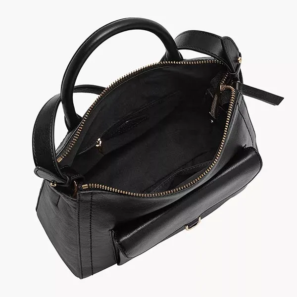 Balo Nữ Fossil Parker Leather Small Backpack ZB1797001 Màu Đen