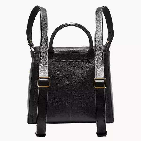 Balo Nữ Fossil Parker Leather Small Backpack ZB1797001 Màu Đen