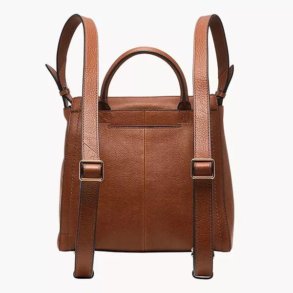 Balo Nữ Fossil Parker Leather Small Backpack ZB1797200 Màu Nâu - Túi xách - Vua Hàng Hiệu