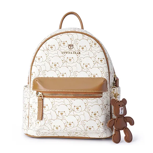 Balo Nữ TTWN BEAR TN3170-27450 Beige Large Backpack Plush Bears Màu Be Nâu Size L