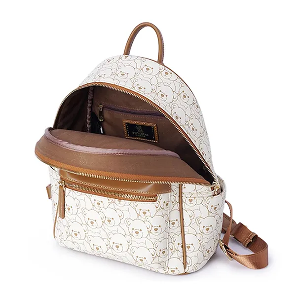 Balo Nữ TTWN BEAR TN3170-27450 Beige Large Backpack Plush Bears Màu Be Nâu Size L