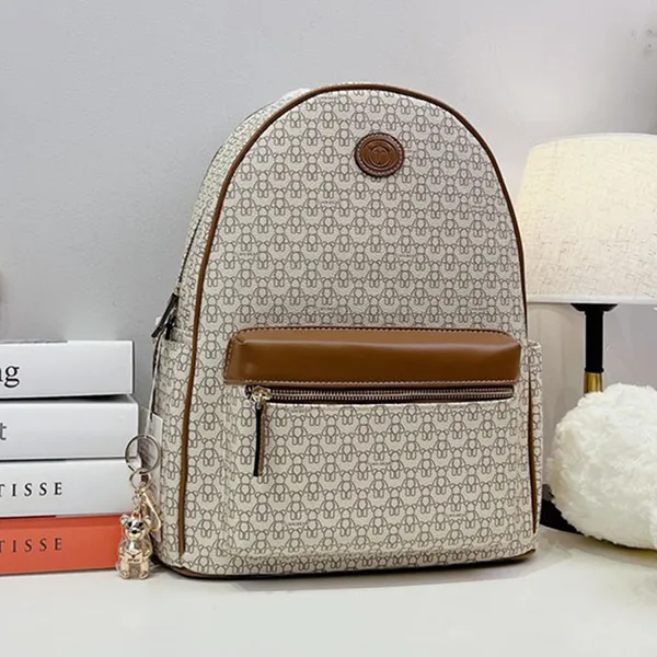 Balo Nữ TTWN BEAR TN3366-37840 Màu Be Viền Nâu Size XL