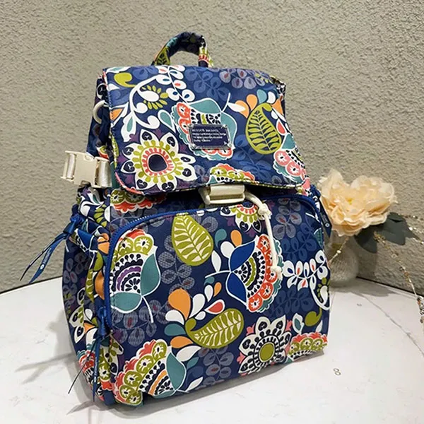 Balo Nữ Venuco Khóa Cài Backpack B46B223 Màu Xanh Navy - Túi xách - Vua Hàng Hiệu
