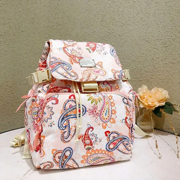 Balo Nữ Venuco Khóa Cài Backpack N06B223 Màu Hồng